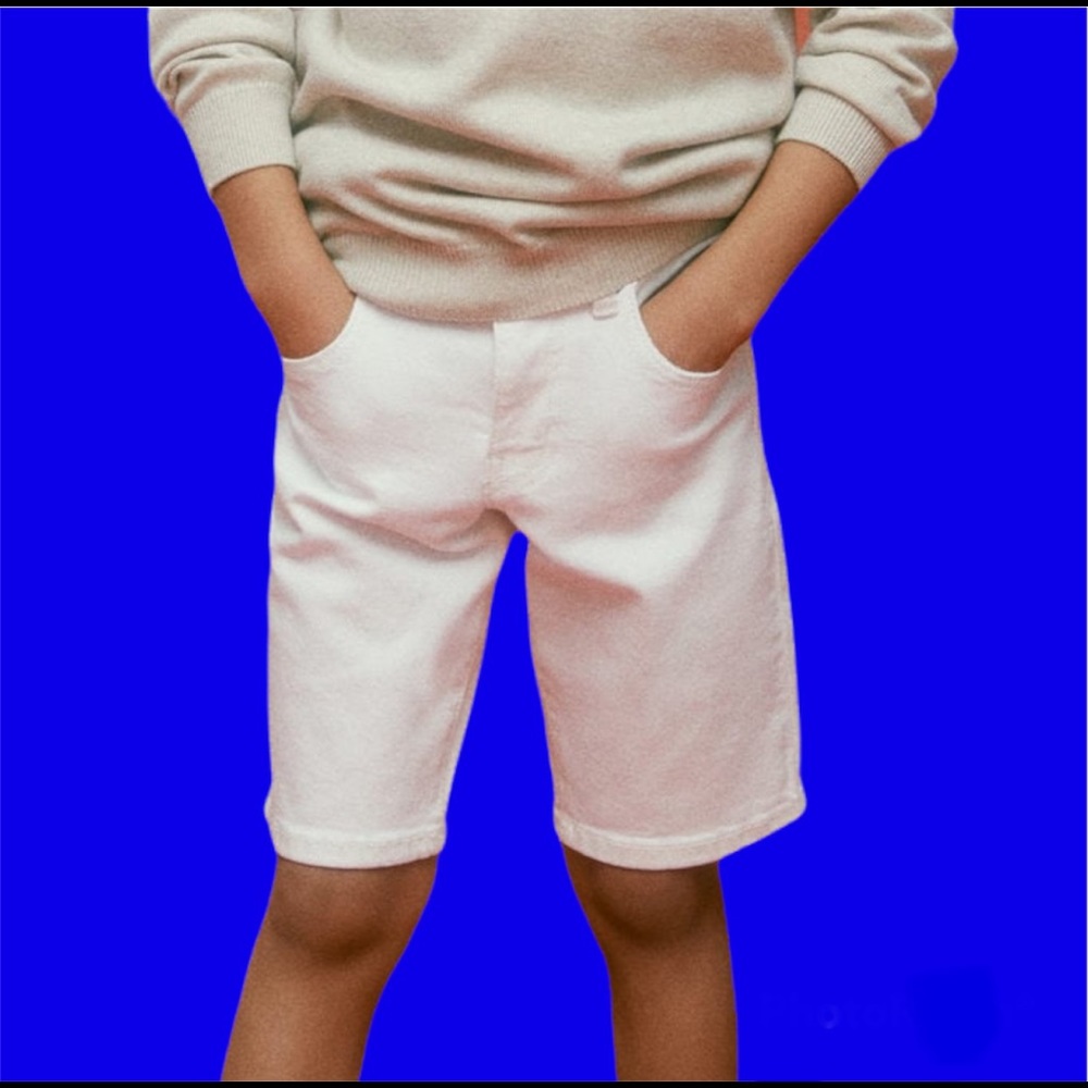 NWT Manuel Ritz Stretchy Cotton Chino Bermuda Shorts Kids Boys Girls Toddler